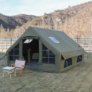 Nouvelle tente de <span class=keywords><strong>camping</strong></span> gonflable 2026, 6,3 m², taille familiale, imperméable, protection UV, coton TC Tech - Product Image 1