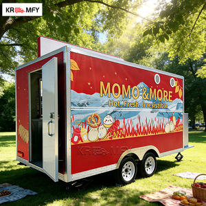 Remolque de Comida Rápida Tipo Camión con Barra de Remolque, Cocina Totalmente Equipada, Fregadero Estándar Americano, para Venta de Dulces y Snacks, Servicio de Comida Móvil - Product Image 5