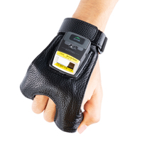 GS02 Effon inalámbrico Bluetooth 1D 2D lector de código QR escáner portátil escáner de código de barras desgastado a mano 1D 2D para almacén