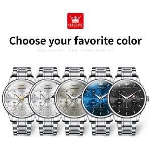 2936 Montre de sport multifonctionnelle chronographe à quartz pour homme, étanche, de luxe, avec logo personnalisé OEM, marque de luxe - Product Image 6