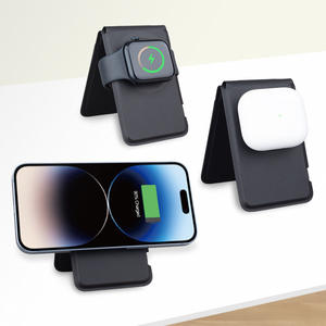 <span class=keywords><strong>Chargeur</strong></span> de téléphone portable sans fil 3in 1 15w pliable Portable Magnetic Fast Wireless Chargers Station pour iPhone & <span class=keywords><strong>IWatch</strong></span> & Airpod - Product Image 2