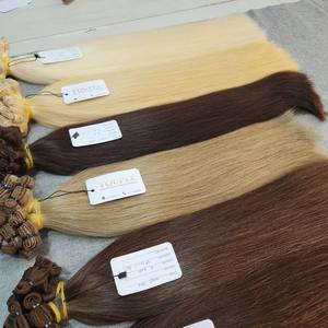 Nouveautés Double Drawn trame haute qualité 100% extensions de cheveux humains naturels de haute qualité - Product Image 5