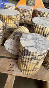 Lavabo de Piedra Natural Calacatta <span class=keywords><strong>Viola</strong></span> Morado, Encimera de Baño, Revestimiento de Paredes y Pisos de Piedra Natural, Tablero de Mesa de Comedor - Product Image 6