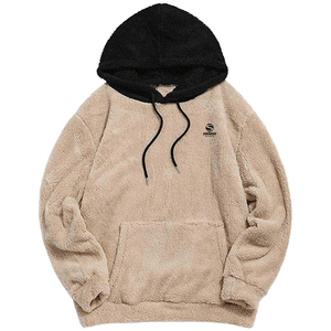 <b>Oversize</b> <b>Jumper</b> Hoodies Unisex High Quality Wholesale Solid Eco-Friendly Breathable <b>Fluffy</b> Pullover Fleece Sherpa Kangaroo - Product Image 1