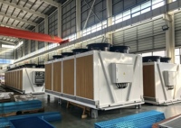 Refroidisseurs adiabatiques à rideau d'eau haute capacité 1250 kW pour le refroidissement par immersion des centres de données