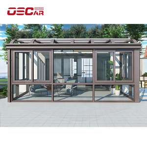 Ng verre maisons aluminium extérieur véranda jardin <span class=keywords><strong>Solarium</strong></span> Protection <span class=keywords><strong>Uv</strong></span> isolation thermique maison bureau arrière-cour Patio décor véranda - Product Image 3
