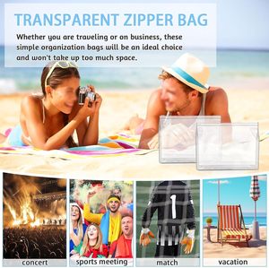 Sacs et étuis cosmétiques en PVC transparent, solution de rangement pratique et élégante pour vos produits de beauté - Product Image 4