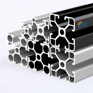 4040 4060ทรงสี่เหลี่ยมมุมอัดสำหรับอุตสาหกรรมโครงโมดูลาร์4080อะลู<span class=keywords><strong>มิ</strong></span><span class=keywords><strong>เนียม</strong></span>อัลลอยประกอบง่าย - Product Image 1