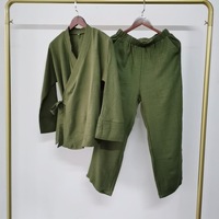 Nouvelle robe musulmane du Moyen-Orient Dubaï pour hommes, haut et pantalon, ensemble de 2 pièces, abaya, robe turque pour femmes