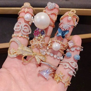 1000 Khác Nhau 0.49 Đơn Vị Giá Bán Buôn Thiết Kế Chất Lượng Cao Zircon Kim Cương Nhẫn Titan Thép Nhẫn Phụ Nữ Thời Trang Nhẫn - Product Image 2