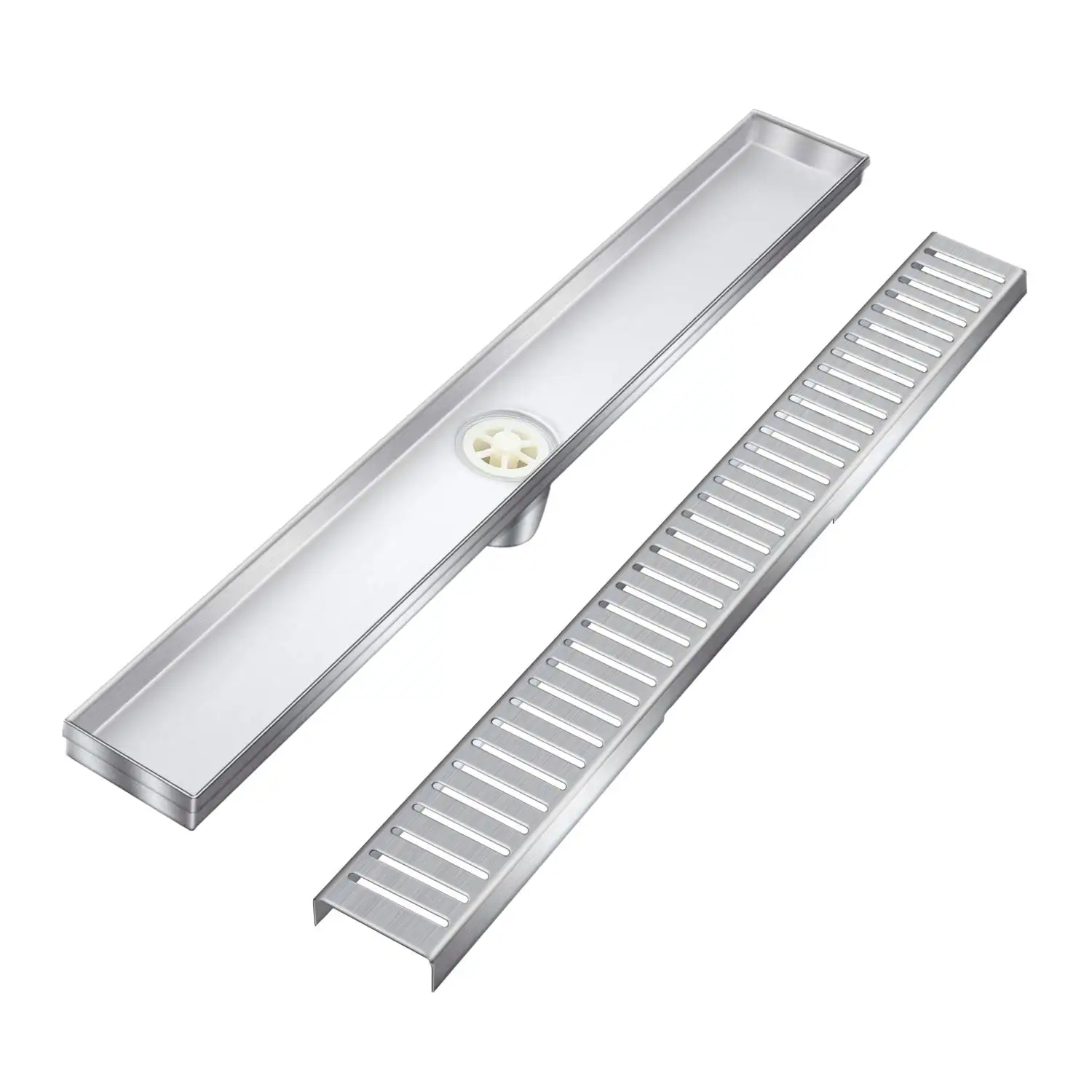 stainless steel trench drain grate BJ-LNS custom cheap wholesale price abs shower drain