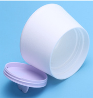 Pots de crème en plastique haut de gamme de 50ml avec conception unique de visage fantaisie nouveaux pots cosmétiques vides mignons pour bouchon à vis de crème pour les yeux