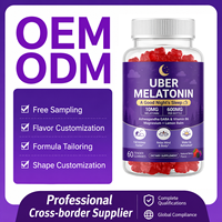 Gummies de mélatonine véganes sans sucre OEM en gros avec vitamine B6 – Complément de relaxation nocturne – Gummies pour le sommeil (fabrication usine)