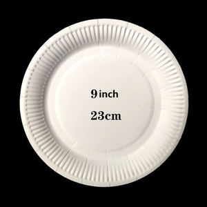 <span class=keywords><strong>Assiette</strong></span> à gâteau peinture bricolage à la main pour la maternelle <span class=keywords><strong>assiette</strong></span> <span class=keywords><strong>en</strong></span> papier blanc jetable <span class=keywords><strong>assiette</strong></span> de barbecue - Product Image 2