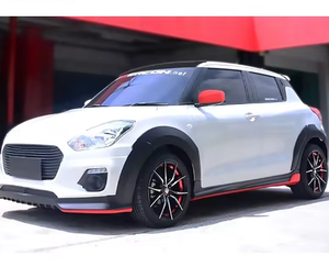 Para <span class=keywords><strong>Suzuki</strong></span> <span class=keywords><strong>Swift</strong></span> 2017-2021 nuevo coche labio delantero difusor trasero labio faldones laterales Kit de carrocería Material ABS gancho de remolque actualización salida de fábrica - Product Image 5