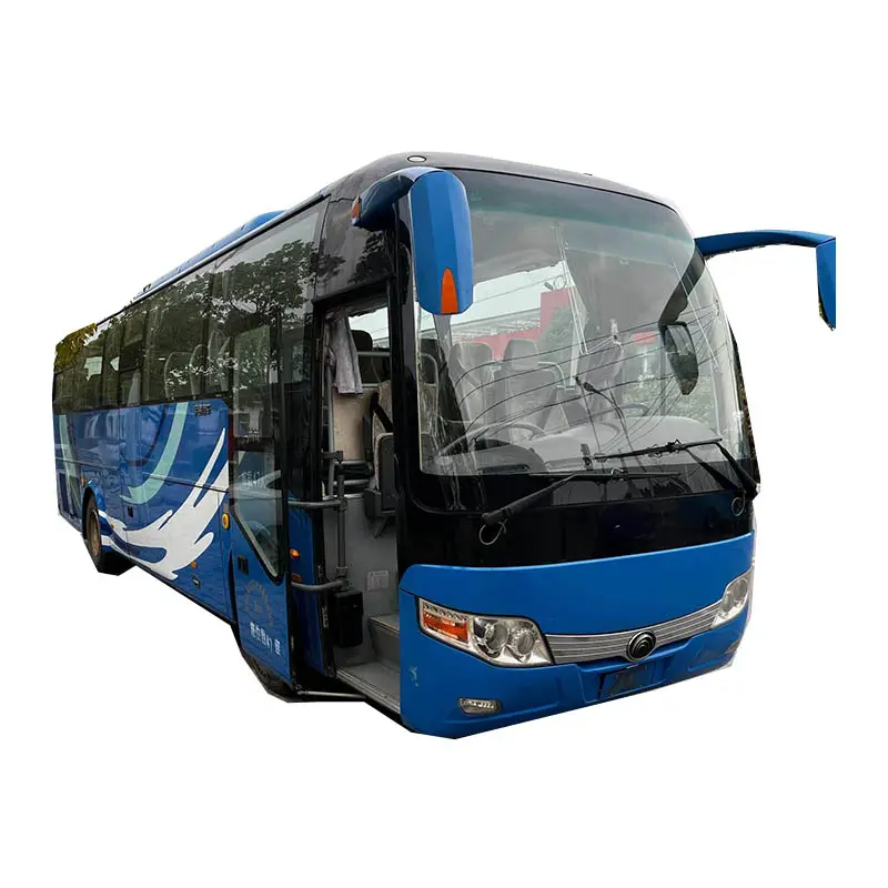 Yuton-contador de pasajeros usado, autobús de lujo, Buses y entrenadores de Corea del Sur, 47 asientos, ZK6128