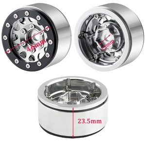 Jantes Beadlock en alliage d'aluminium, 1.55 pouces, pour pièces de voiture RC <span class=keywords><strong>TRX4M</strong></span> 1/18, 4 pièces/ensemble - Product Image 4