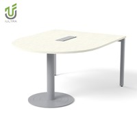Table de conférence moderne en MDF IULTRA Oak pour salle de réunion, mobilier de bureau, hôtel et école, qualité commerciale, respectueuse de l'environnement