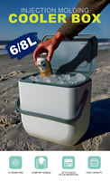 Glacière isotherme personnalisable OEM ODM en PP et EPS 6L/8L - Idéale pour la glace, la bière |   Performances d'isolation élevées pour le camping