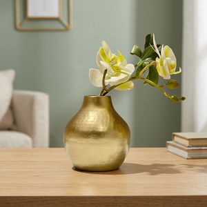 Moderno y Elegante Florero de Hierro Hecho a Mano, Ecológico, con Acabado Dorado Envejecido, Estilo Antiguo, para Hogar, Oficina, Mesa de Boda - Product Image 4