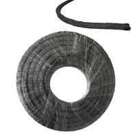 Cordon d'étanchéité flexible en graphite tressé, résistant aux hautes températures et aux produits chimiques, diamètre intérieur 1/2 pouce, pour pompe