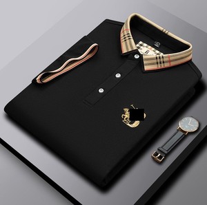 Haute qualité hommes à manches courtes décontracté pour Polo brodé robe d'été carré Style formel-disponible en gros - Product Image 4