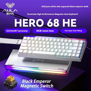 Tastiera Meccanica Gaming Cablata AULA Hero 68 HE PBT con Effetto Hall 8K Return 0.01mm - Product Image 2