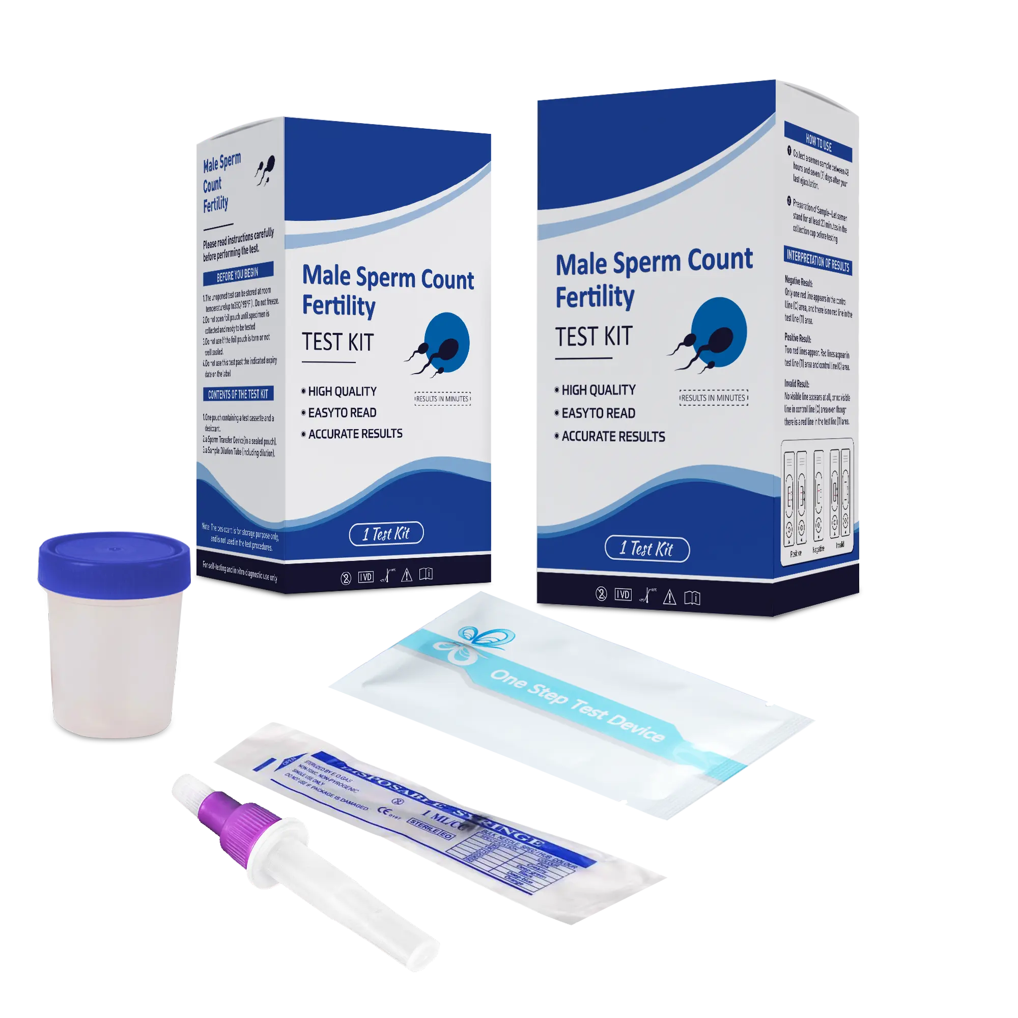 Nouveau produit Kit de test hormonal masculin Test rapide de fertilité masculine Test de diagnostic rapide