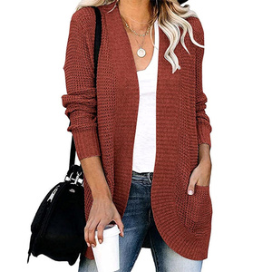 Pulls et cardigans pour femmes <span class=keywords><strong>grande</strong></span> <span class=keywords><strong>taille</strong></span> à manches longues avec grandes poches – Nouveautés en gros - Product Image 3