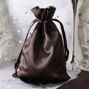 Bolsa de satén de seda morada para pelucas, con logotipo personalizado, bolsas antipolvo con cordón, embalaje para joyería, bolsas de regalo al por mayor - Product Image 1