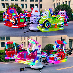 Parco cittadino strutture giochi per bambini incandescente elettrico ruotando su e giù per piccoli bambini aerei che guidano giostre Game Plaza - Product Image 6