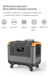 נייד 3000w תחנת כוח סולארית עבור קמפינג 2688wh 268wh ניידת עובד מקור כוח פאנל סולארי - Product Image 6