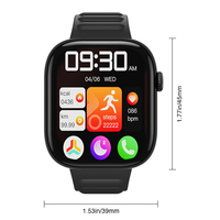 Montre connectée AOC personnalisée, surveillance de la fréquence cardiaque et de l'oxygène sanguin, longue durée de vie de la batterie, étanche, appels Bluetooth, multi-vente en gros