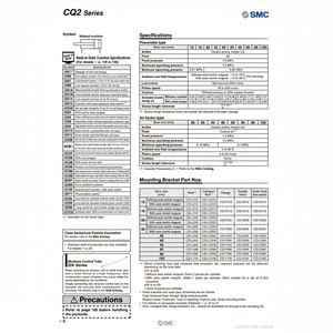Cilindro compacto SMC, piezas neumáticas de - Product Image 1