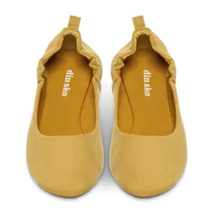 The women basic cheap causal outdoor microfiber upper elastic back round toe soft insole flat shoes