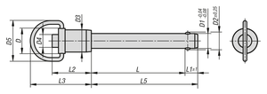Goupille de verrouillage à bille en acier inoxydable K0746 avec anneau de maintien, goupille de positionnement à dégagement rapide, quincaillerie industrielle, fixation de sécurité - Product Image 3