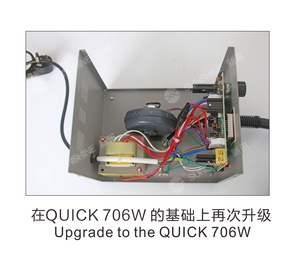 Stasiun Solder Rework 2 in 1 QUICK 706W+ / Steker EU Bebas Timbal Digital Elektronik BGA Stasiun Solder Rework Pistol Udara Panas - Product Image 3