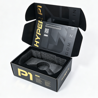 Boîtes en carton ondulé personnalisées en gros avec pelliculage mat et estampage à chaud or, boîtes d'emballage pour volants de simulateur de course