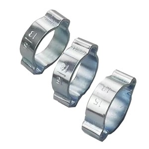 Kit de colliers de fixation pour échappement en acier inoxydable 304 de 5 pouces, type U, à côtés plats, réglables, de style allemand, avec boîte - Product Image 2