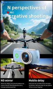 Caméra d'action magnétique DLC avec écran réversible, caméra sportive 4K Ultra HD pour vlog, ralenti, time-lapse, anti-vibration - Product Image 2