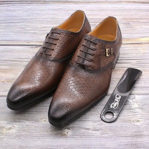 Zapatos Derby para Hombre, Estilo 2026, Punta Redonda, Zapatos de Cóctel a la Moda, Diseño a Cuadros, Personalizados, Venta al Por Mayor - Product Image 3