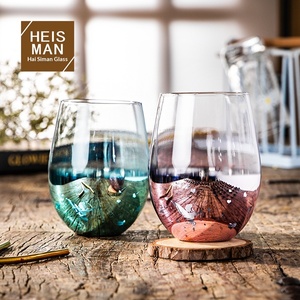 Bouteille d'eau sans couvercle en forme d'œuf <span class=keywords><strong>de</strong></span> <span class=keywords><strong>Cupidon</strong></span> soufflée à la main, résistante aux hautes températures, finition électroplaquée, personnalisable - Product Image 1