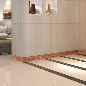 Baseboard Wall Sticker 3D Decorative Edge Strip XPE Material Home Decoration Irregular Pattern Striped Plants And Flowers - Product Image 1