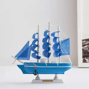 Modèle de <span class=keywords><strong>bateau</strong></span> <span class=keywords><strong>pirate</strong></span> en bois voile européenne bureau créatif intérieur de la maison modèle de <span class=keywords><strong>bateau</strong></span> fait à la main ornements décoration artisanat - Product Image 3