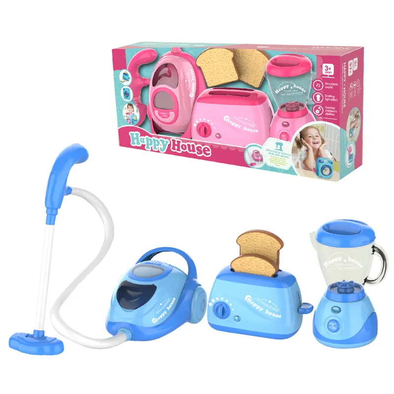 Most Popular Music And Lighting Vacuum Cleaner /Mini Bread Machine/Kids Juicer Toy