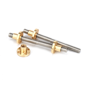 Tornillo trapezoidal CNC de acero inoxidable T8 T10 T12 T14 <span class=keywords><strong>T16</strong></span> T20 304 para tornillo de bola CNC de impresión 3D - Product Image 1