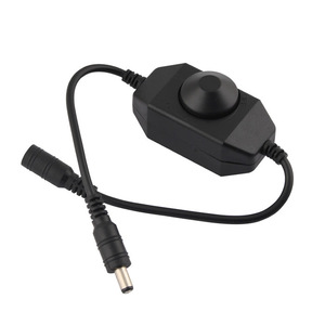 DC 12V 24V <strong>LED</strong> <strong>Strip</strong> Dimmer Switch With DC Female Male <strong>Adapter</strong> Brightness Adjustable Controller Manual Knob <strong>LED</strong> Dimmer Switch - Product Image 1