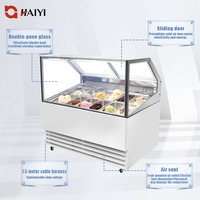 Congélateur de présentation de gâteaux glacés, équipement de réfrigération de crème glacée commercial à haut rendement énergétique pour les magasins de proximité