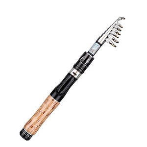 Canne à pêche ultra-courte, ultra-légère, en carbone, rigide, portable, rétractable, flottante, pour la pêche en mer, mini-canne, ensemble <span class=keywords><strong>de</strong></span> 5+ sections - Product Image 1