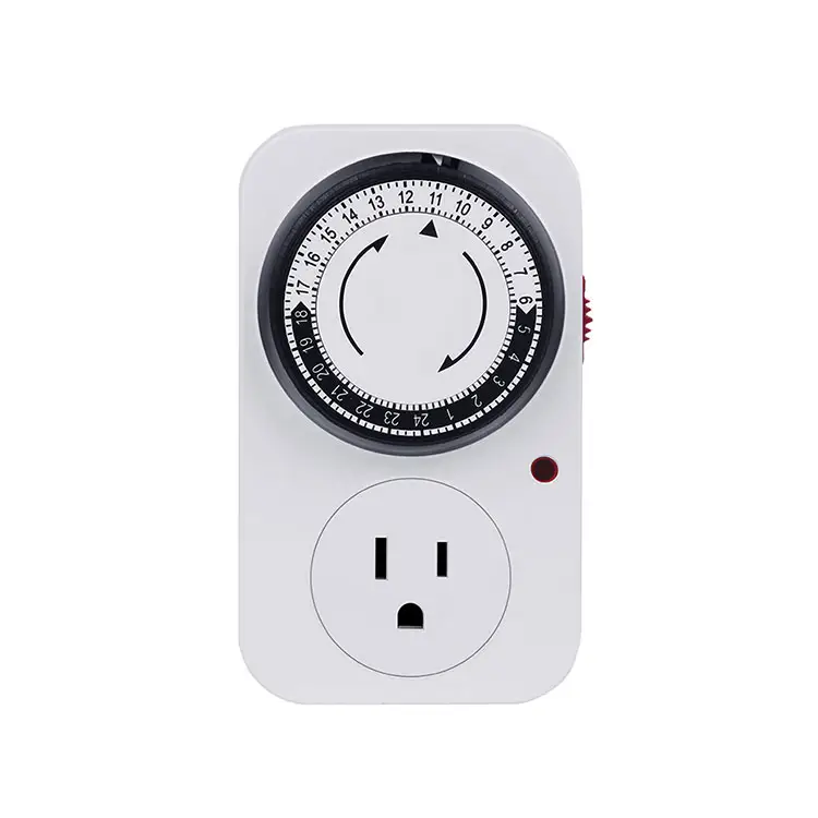 BXST Portable 220v Electronic Programmable Grounded Plug Mechanical Timer